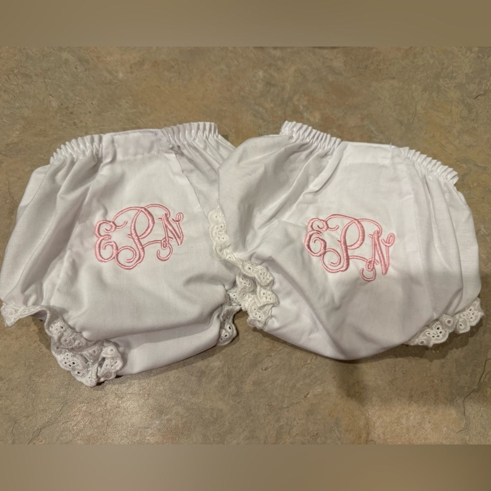 Baby Girl ePn Monogrammed Bloomers